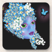 GAIAマザーアース異教のファンタジーアートby LeahG コースター (正面)