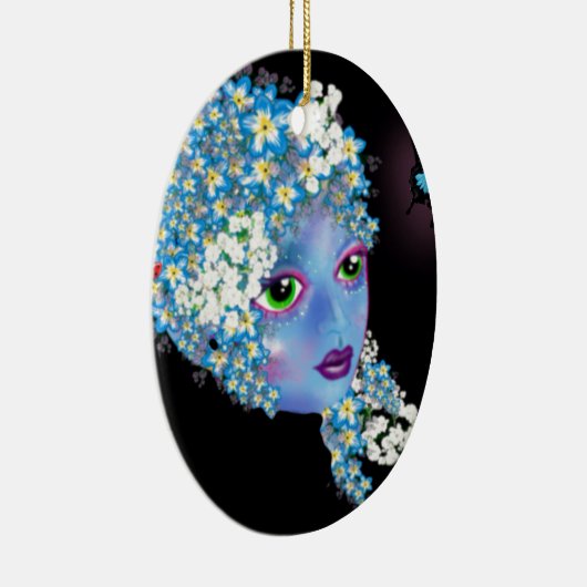 GAIAマザーアース異教のファンタジーアートby LeahG セラミックオーナメント (右)