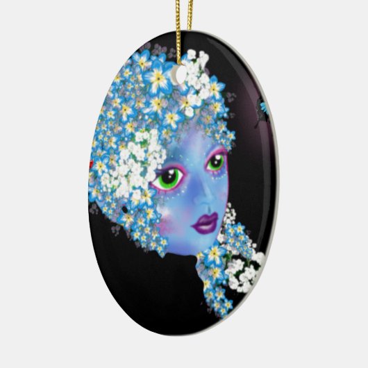 GAIAマザーアース異教のファンタジーアートby LeahG セラミックオーナメント (左)