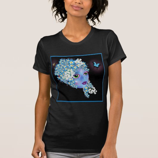 GAIAマザーアース異教のファンタジーアートby LeahG Tシャツ (正面)