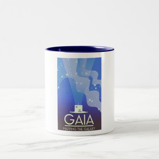 GAIA 宇宙のマッピング ツートーンマグカップ (中央)