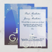 GAIA 宇宙の地図づくり 招待状 (正面/裏面)