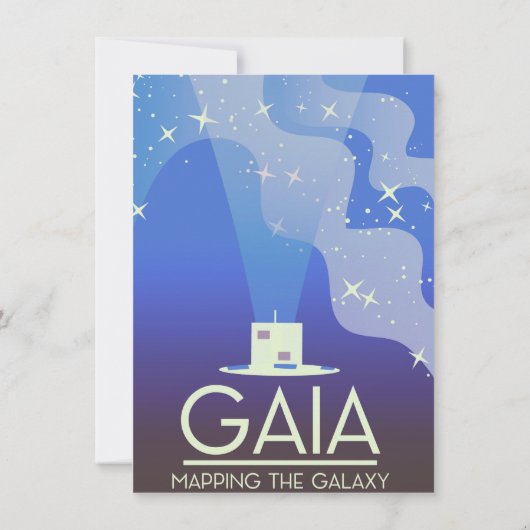 GAIA 宇宙の地図づくり 招待状 (裏面)
