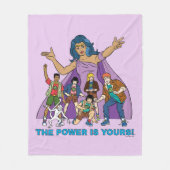 Gaia and the Planeteers Graphic フリースブランケット (正面)