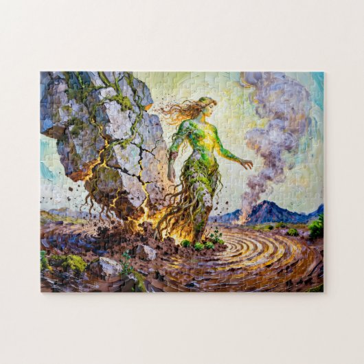 Gaia Goddess of Earth from Greek Mythology ジグソーパズル (横)