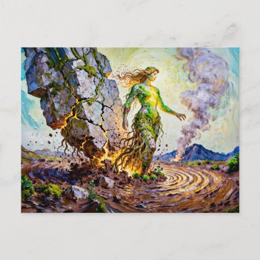 Gaia Goddess of Earth from Greek Mythology ポストカード (正面)