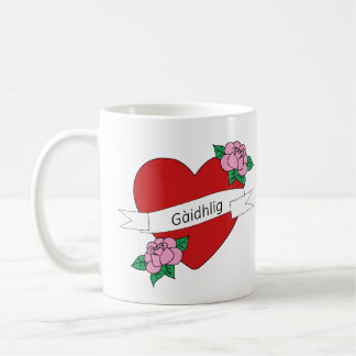 Gàidhlig in love heart Scottish Gaelic コーヒーマグカップ