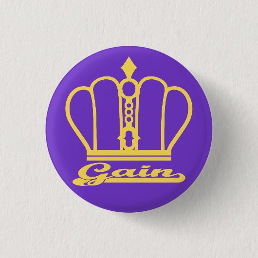 Gain logo 缶バッジ (正面)
