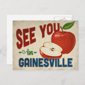 Gainesville Florida Apple – ヴィンテージ・トラベル ポストカード (正面/裏面)