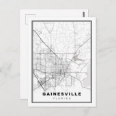 Gainesville Map ポストカード (正面/裏面)