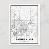 Gainesville Map ポストカード (正面)