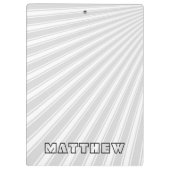 Gainsboroカラーストライプパタファンキーーン クリップボード (裏面)