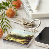 Gainsborough – シェパードと山の風景 キーホルダー (正面右)