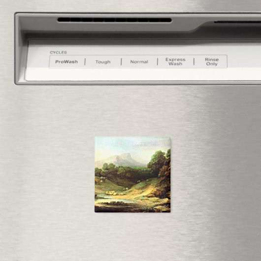 Gainsborough – シェパードと山の風景 マグネット (インサイチュ (食洗機))