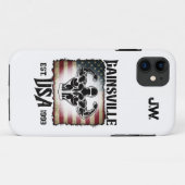 Gainsville USAダブル二頭筋ポーズボディビルダー Case-Mate iPhoneケース (裏面(横))