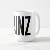 Gainzのトレーニングのエクササイズの重量挙げの引用文 コーヒーマグカップ (正面右)