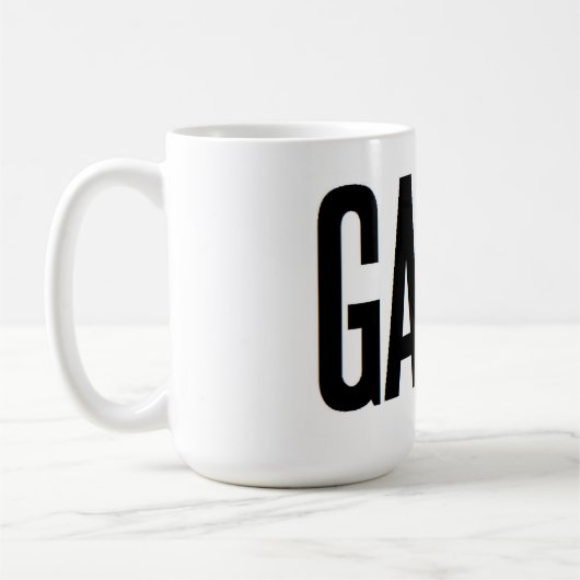 Gainzのトレーニングのエクササイズの重量挙げの引用文 コーヒーマグカップ (左)