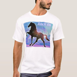 Gaited Saddlebredのラッキングの馬 Tシャツ