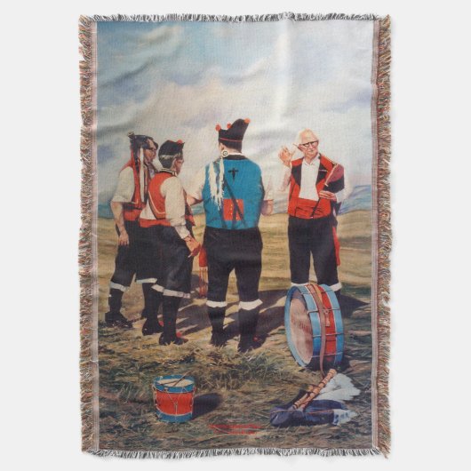 Gaiteros/Gaiteiros/Pipers スローブランケット (正面縦)