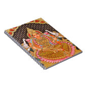 GAJA LAKSHMI複雑なTANJOREの絵画{南IND ノートブック (右側)