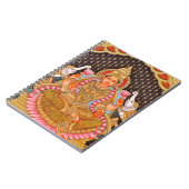 GAJA LAKSHMI複雑なTANJOREの絵画{南IND ノートブック (左側)