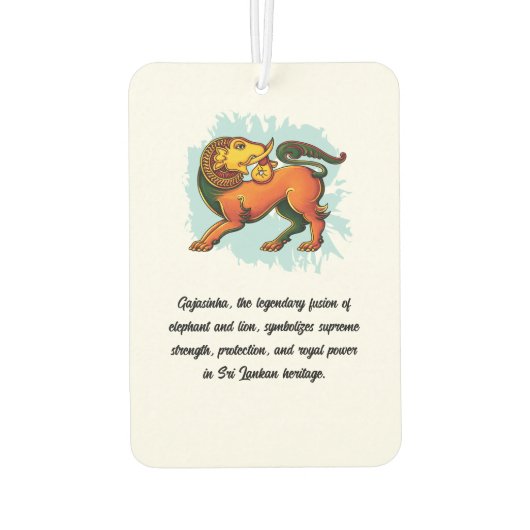 Gajasinha – Mythical Guardian of Strength カーエアーフレッシュナー (裏面)