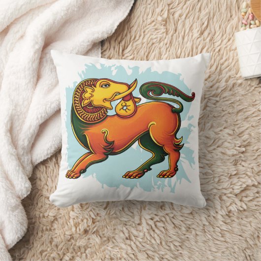 Gajasinha – Mythical Guardian of Strength クッション (ブランケット)