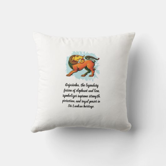 Gajasinha – Mythical Guardian of Strength クッション (裏面)
