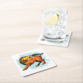 Gajasinha – Mythical Guardian of Strength スクエアペーパーコースター (インサイチュ)