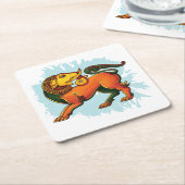 Gajasinha – Mythical Guardian of Strength スクエアペーパーコースター (アングル)