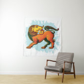 Gajasinha – Mythical Guardian of Strength タペストリー (インサイチュ)