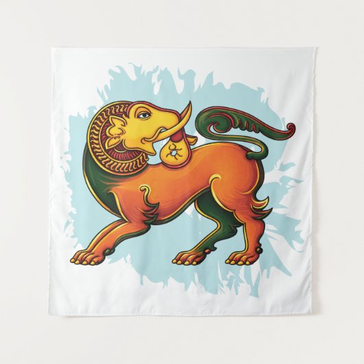 Gajasinha – Mythical Guardian of Strength タペストリー (正面)