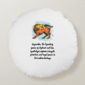 Gajasinha – Mythical Guardian of Strength ラウンドクッション (裏面)