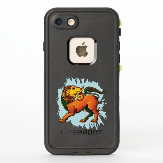 Gajasinha – Mythical Guardian of Strength LifeProof iPhoneケース (裏面)