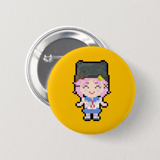 Gakkou Gurashi! ~ Yuki Takeya 缶バッジ (正面&裏面)