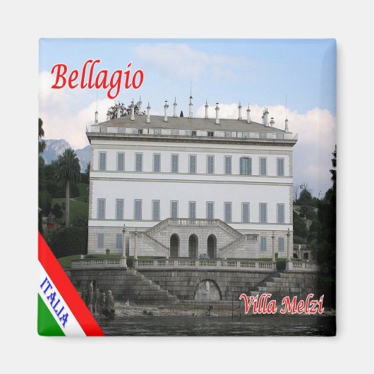 GAL001 BELLAGIO, Lake Maggiore，イタリア，冷蔵庫 マグネット (正面)