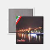 GAL007 BARDOLINO - Lake Garda – イタリア – 冷蔵庫 マグネット (正面/裏面)