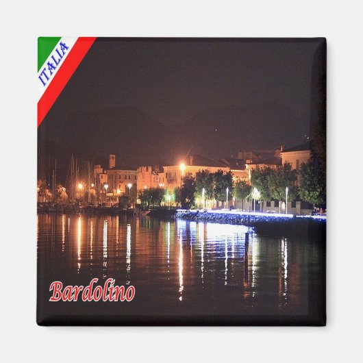 GAL007 BARDOLINO - Lake Garda – イタリア – 冷蔵庫 マグネット (正面)