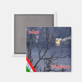 GAL009 BELLAGIO, Lake Como，イタリア，冷蔵庫 マグネット (正面/裏面)