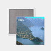 GAL014 BELLAGIO, Lake Como，イタリア，冷蔵庫 マグネット (正面/裏面)