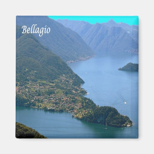 GAL014 BELLAGIO, Lake Como，イタリア，冷蔵庫 マグネット (正面)
