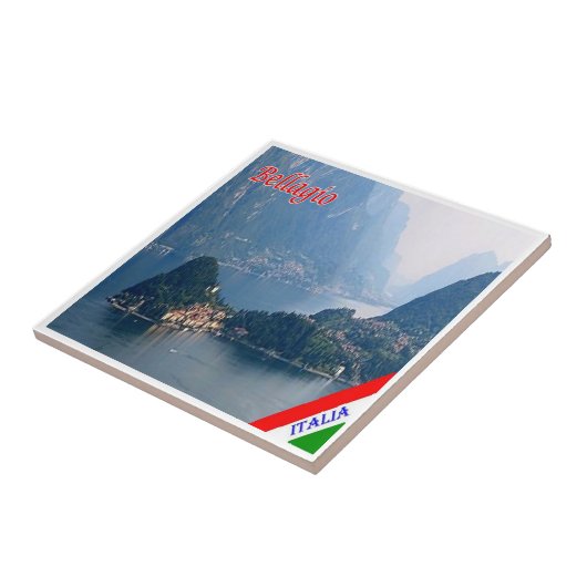 GAL015 BELLAGIO，コモ湖，イタリア， タイル (側面)