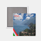 GAL017 BELLAGIO, Lake Como，イタリア，冷蔵庫 マグネット (正面/裏面)