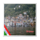 GAL021 BRIENNO，コモ湖，イタリア， タイル (正面)