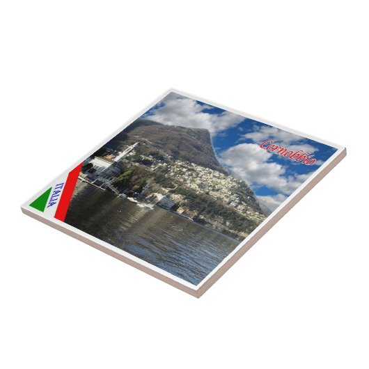 GAL024 CERNOBBIO, Lake Como，イタリア， タイル (側面)