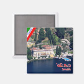 GAL027 CERNOBBIO, Lake Como，イタリア，冷蔵庫 マグネット (正面/裏面)