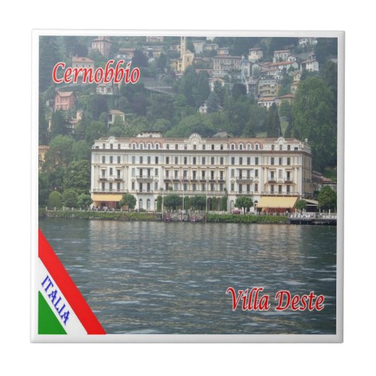GAL031 CERNOBBIO, Lake Como Italy, タイル (正面)