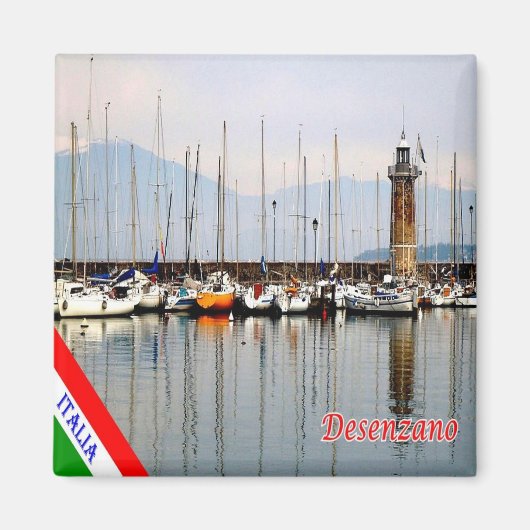 GAL034 DESENZANO, Lake Garda，イタリア，冷蔵庫 マグネット (正面)