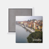 GAL044 GRAVEDONA – コモ湖 – イタリア – 冷蔵庫 マグネット (正面/裏面)