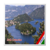 GAL052 ISOLA COMACINA, Lake Como，イタリア， タイル (正面)
